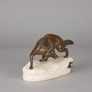 Clovis Masson Bronze - Fox & Rabbit - Hickmet Fine Arts