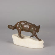 Clovis Masson Bronze - Fox & Rabbit - Hickmet Fine Arts