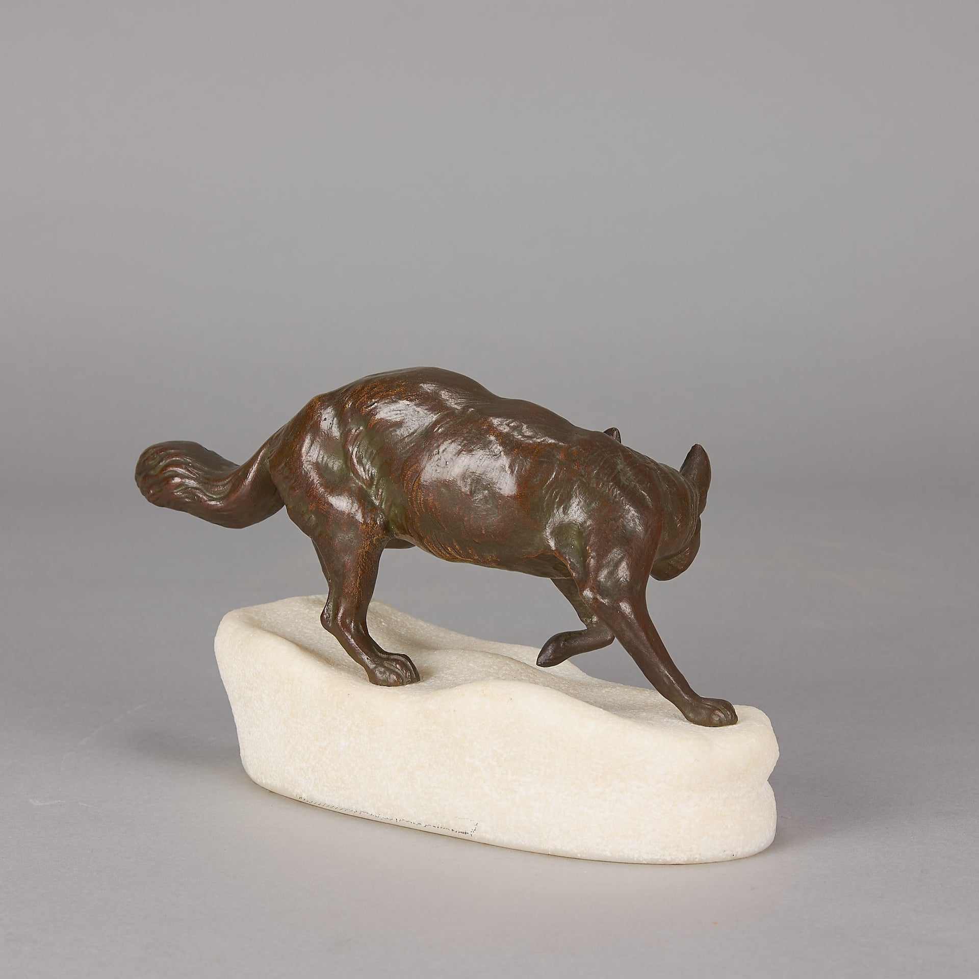 Clovis Masson Bronze - Fox & Rabbit - Hickmet Fine Arts