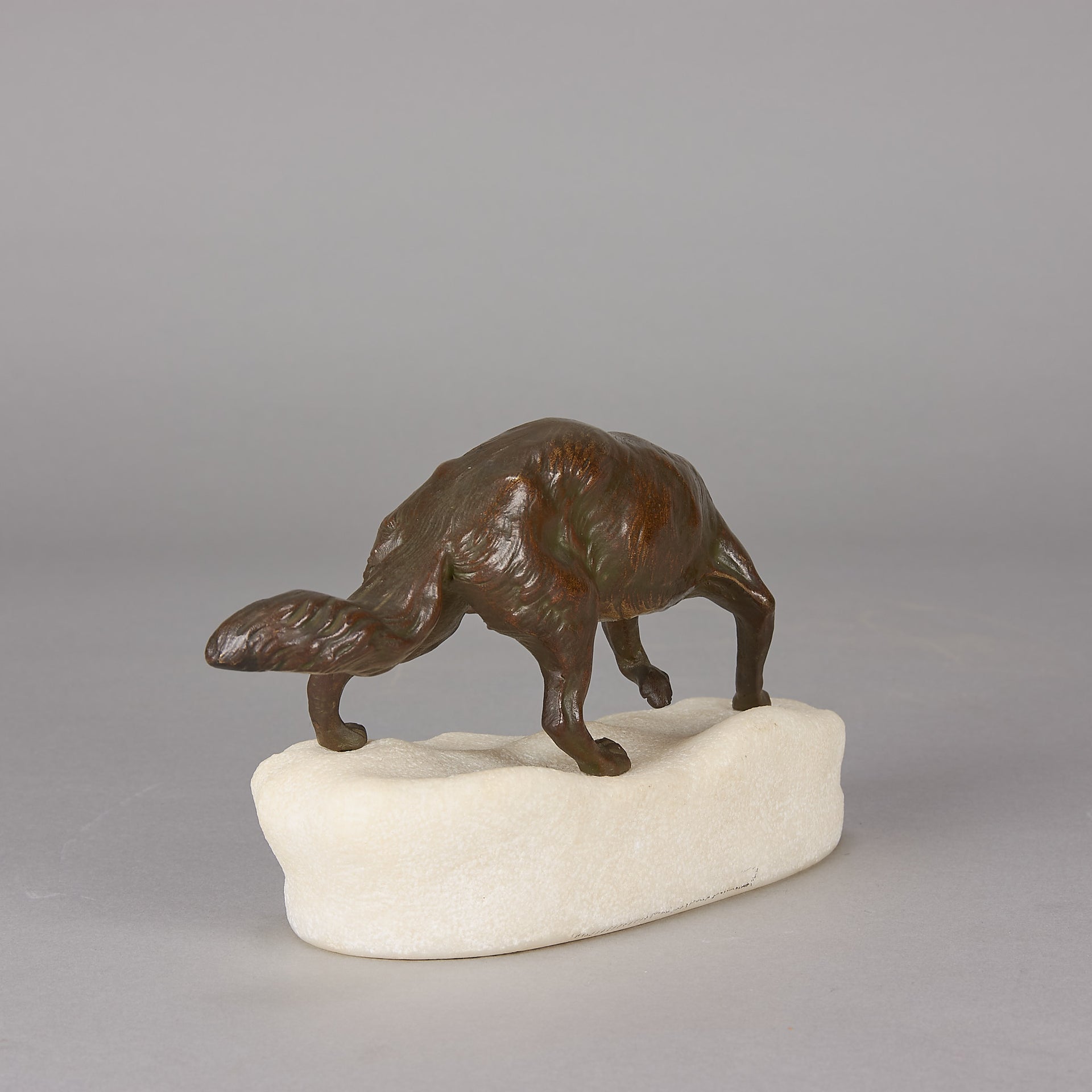 Clovis Masson Bronze - Fox & Rabbit - Hickmet Fine Arts