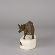 Clovis Masson Bronze - Fox & Rabbit - Hickmet Fine Arts