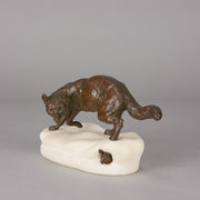 Clovis Masson Bronze - Fox & Rabbit - Hickmet Fine Arts