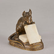 Masson bronze mouse and cheese - Animaliers - Antique Bronze - Hickmet Fine Arts