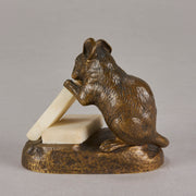 Masson bronze mouse and cheese - Animaliers - Antique Bronze - Hickmet Fine Arts