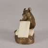 Masson bronze mouse and cheese - Animaliers - Antique Bronze - Hickmet Fine Arts