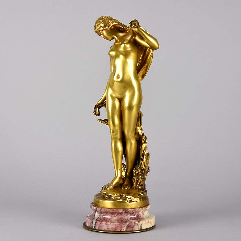 Mathurin Moreau Art Noveau Bronze Figure