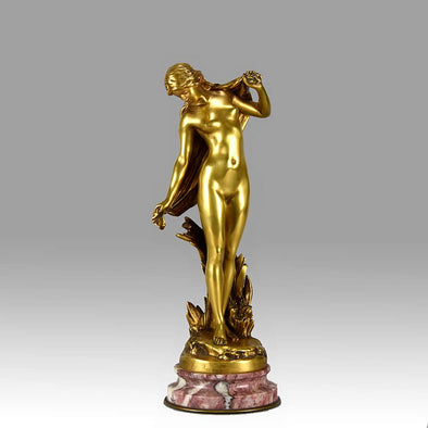 Mathurin Moreau Art Noveau Bronze Figure