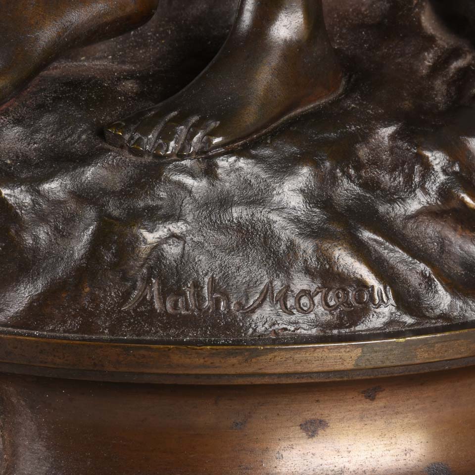 Mathurin Moreau Bronze - La Reconnaissance - Hickmet Fine Arts