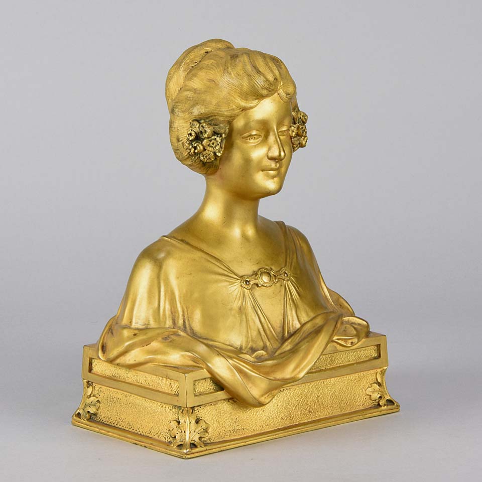 Art Nouveau Bust By Maurice Bouval