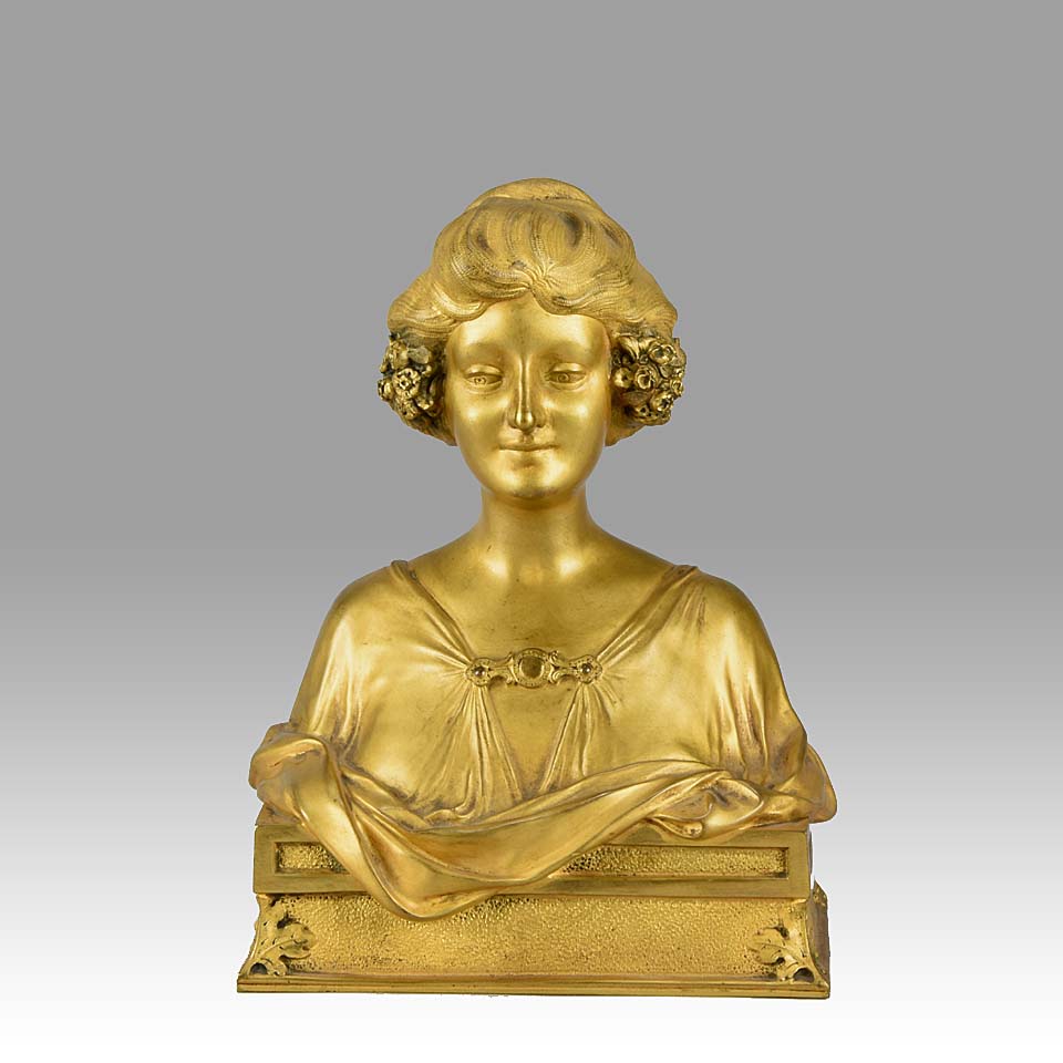 Art Nouveau Bust By Maurice Bouval