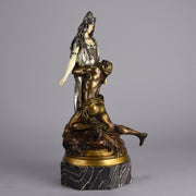 Theodore Riviere – Salammbo et Matho - Antique Bronze - Bronze statues for sale - - antique bronze figures - bronze figurines for sale - Antique bronze statues - Antique bronze sculptures for sale – Hickmet Fine Arts