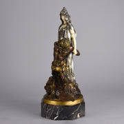 Theodore Riviere – Salammbo et Matho - Antique Bronze - Bronze statues for sale - - antique bronze figures - bronze figurines for sale - Antique bronze statues - Antique bronze sculptures for sale – Hickmet Fine Arts