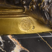 Theodore Riviere – Salammbo et Matho - Antique Bronze - Bronze statues for sale - - antique bronze figures - bronze figurines for sale - Antique bronze statues - Antique bronze sculptures for sale – Hickmet Fine Arts