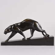 Art Deco Bronze Panther by Maurice Prost 
