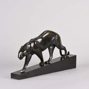 Art Deco Bronze Panther by Maurice Prost 