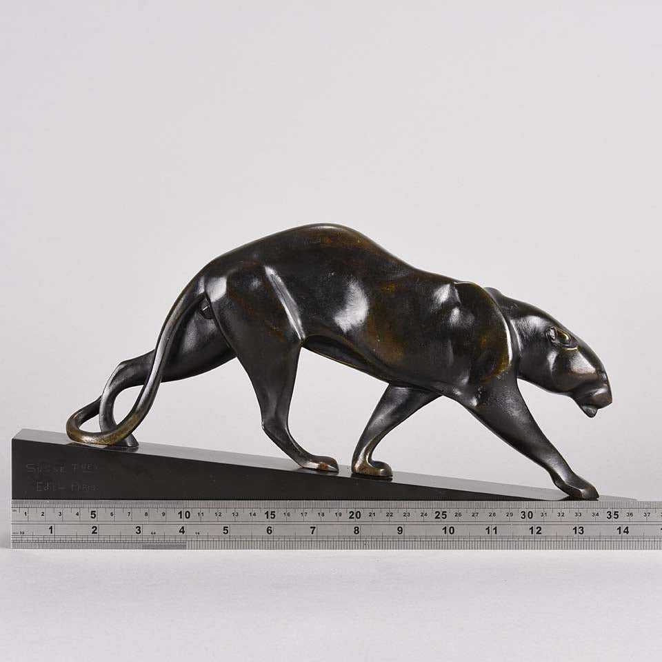 Art Deco Bronze Panther by Maurice Prost 