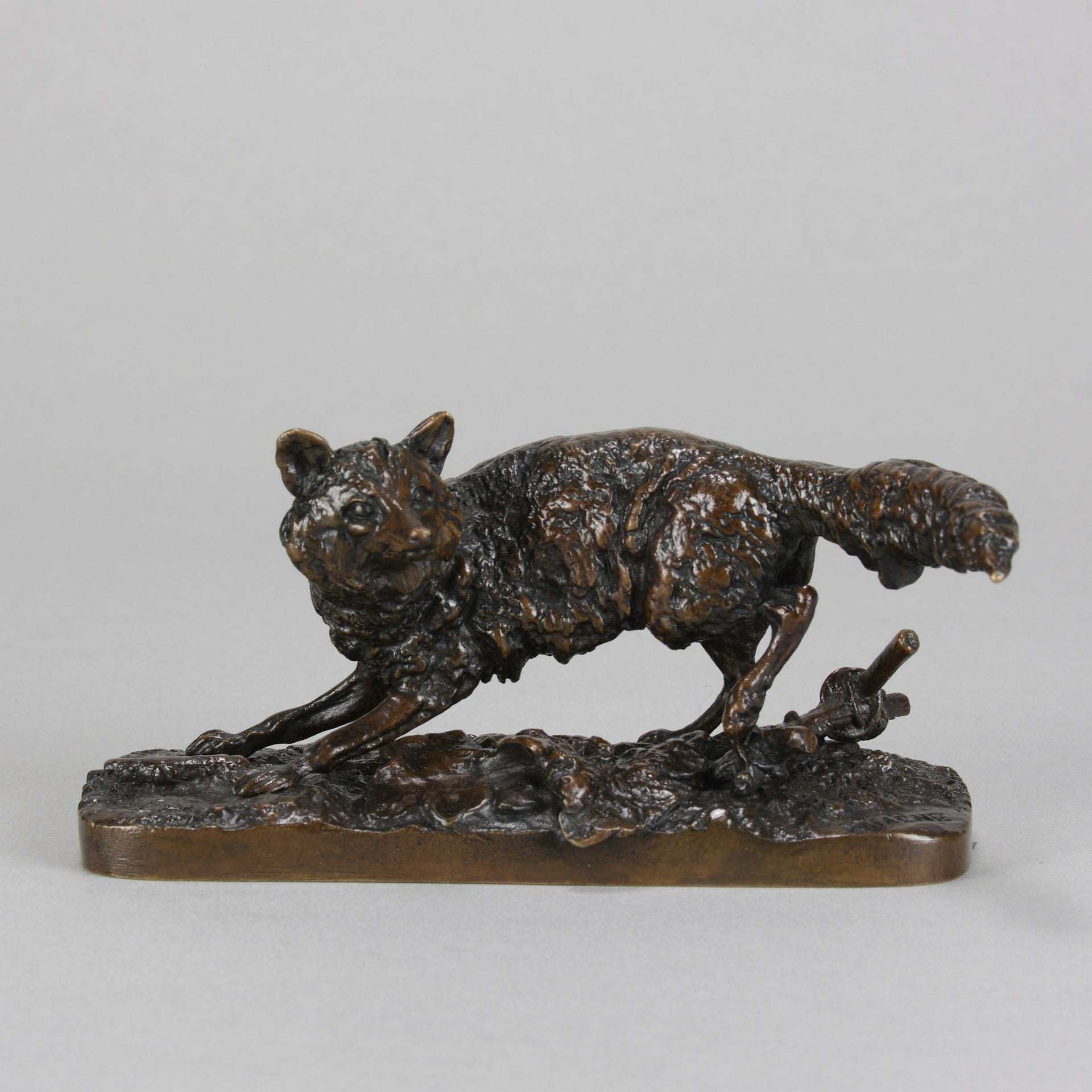 Renard Tête Tournée - P J Mêne - Antique Bronze -  Hickmet Fine Arts