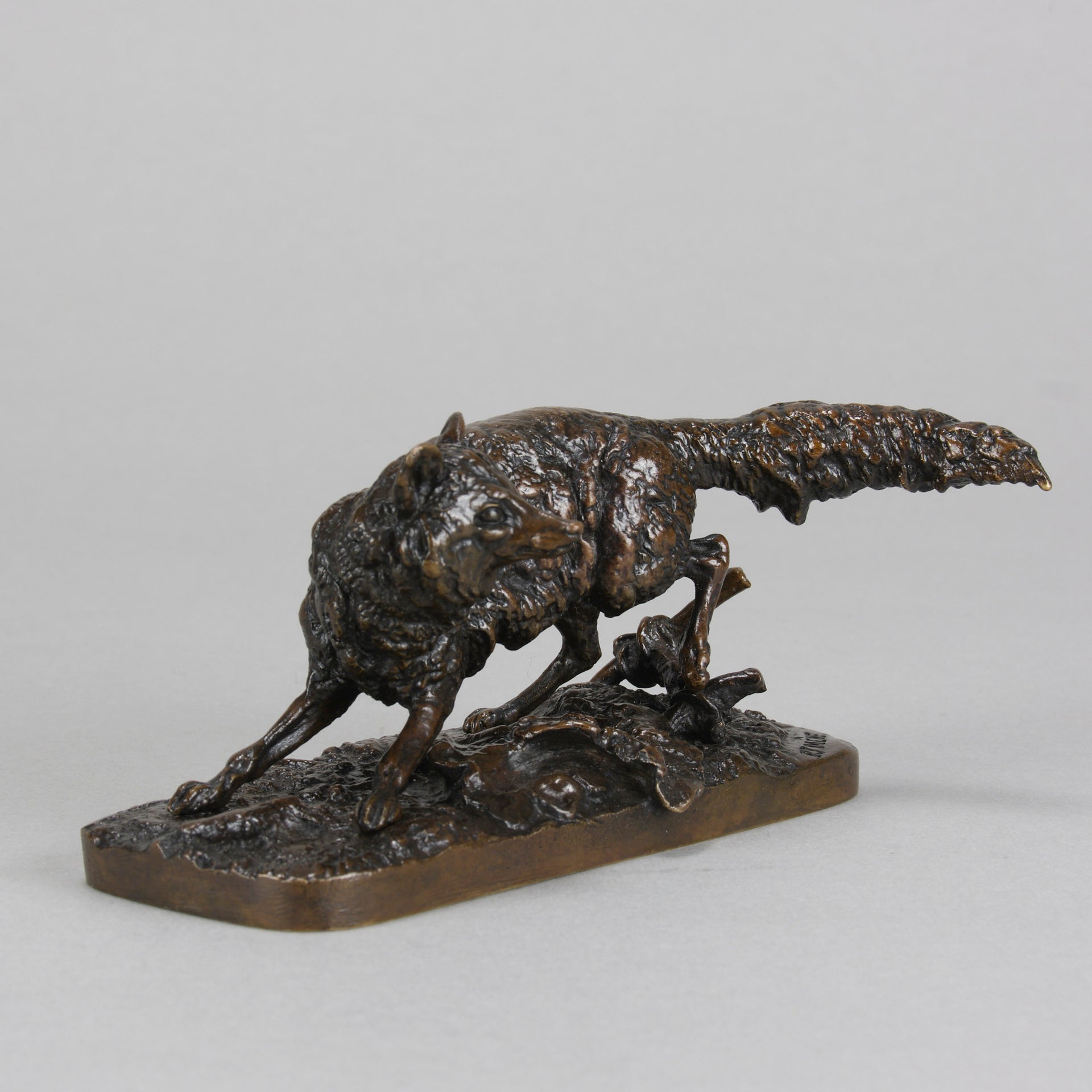 Renard Tête Tournée - P J Mêne - Antique Bronze -  Hickmet Fine Arts