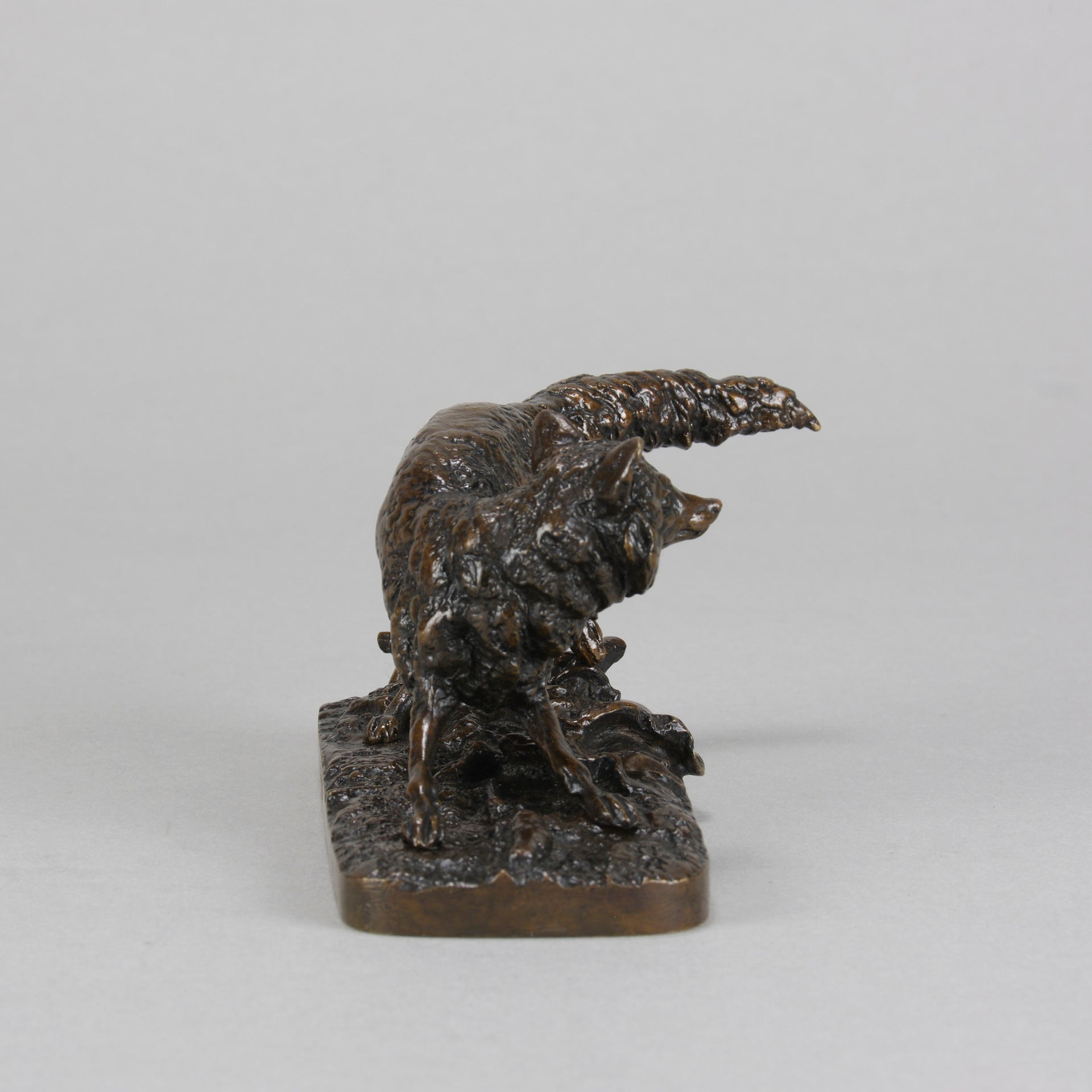 Renard Tête Tournée - P J Mêne - Antique Bronze -  Hickmet Fine Arts