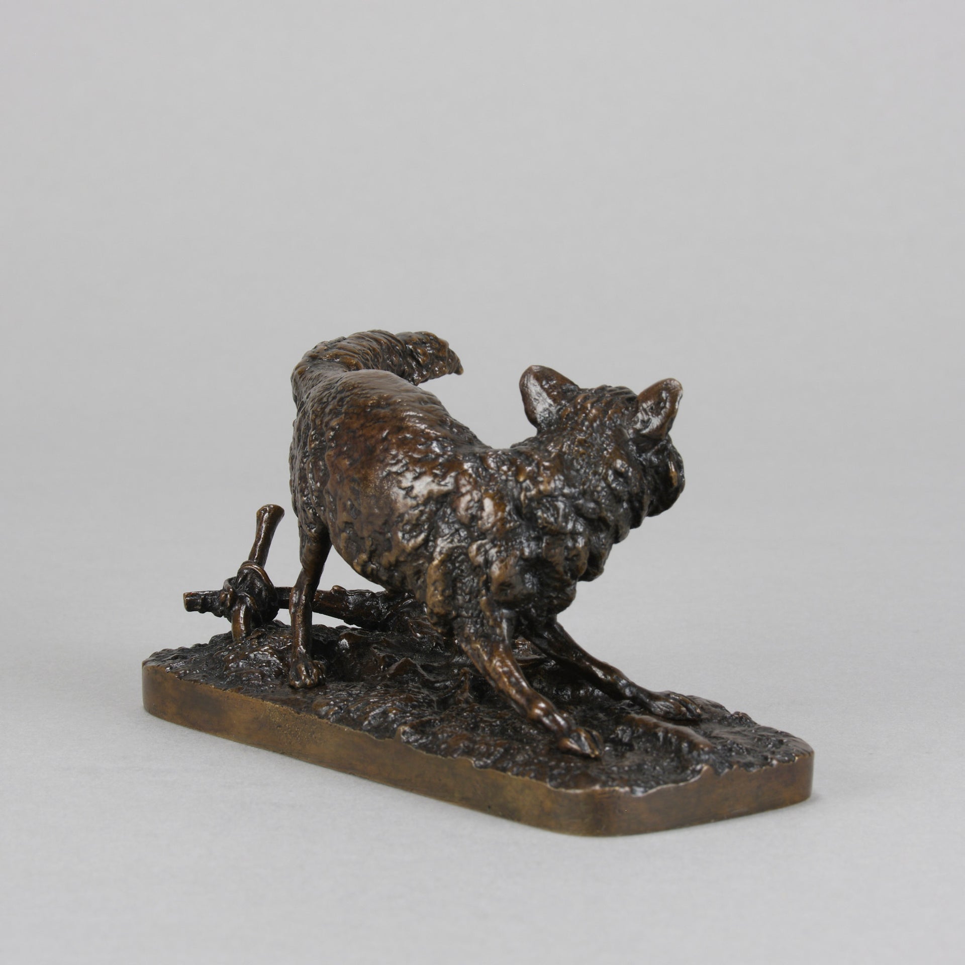 Renard Tête Tournée - P J Mêne - Antique Bronze -  Hickmet Fine Arts