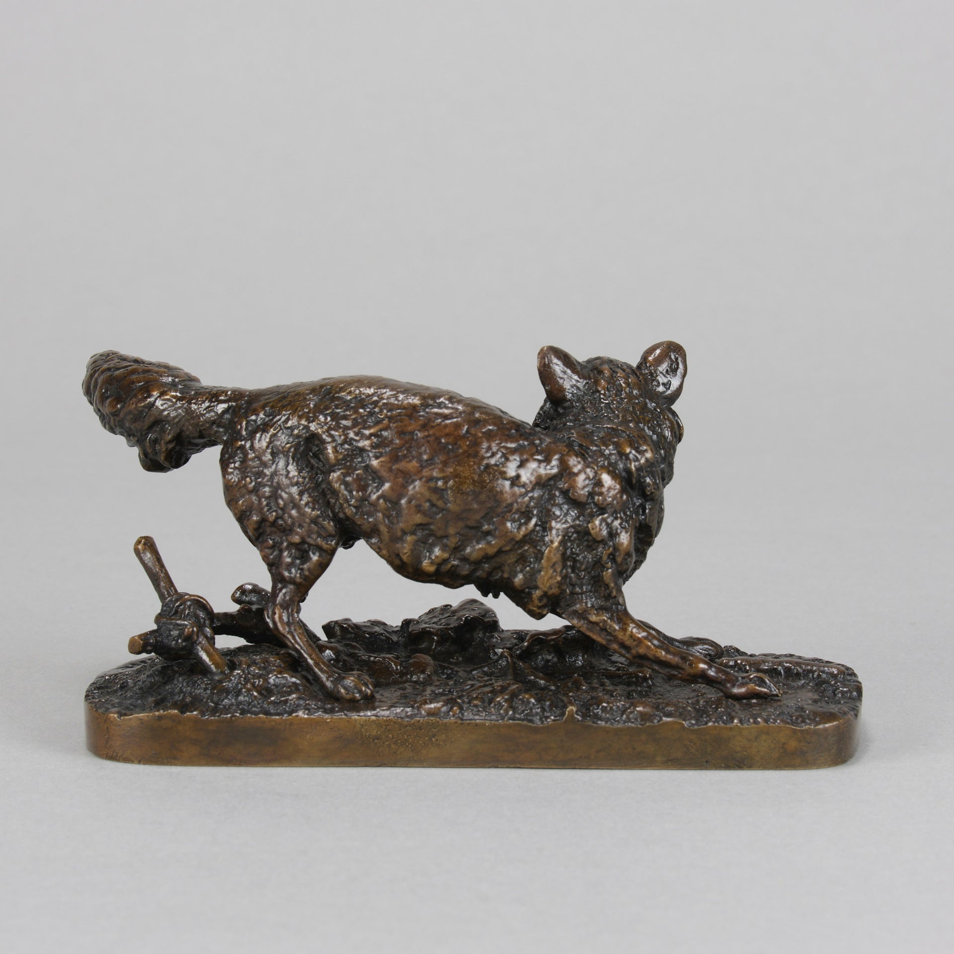 Renard Tête Tournée - P J Mêne - Antique Bronze -  Hickmet Fine Arts