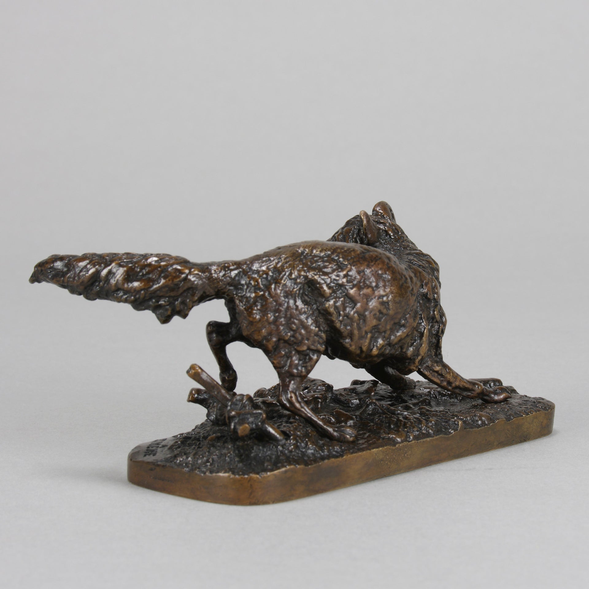 Renard Tête Tournée - P J Mêne - Antique Bronze -  Hickmet Fine Arts