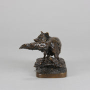 Renard Tête Tournée - P J Mêne - Antique Bronze -  Hickmet Fine Arts