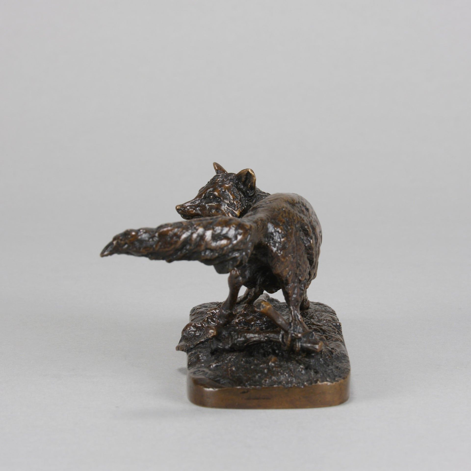 Renard Tête Tournée - P J Mêne - Antique Bronze -  Hickmet Fine Arts