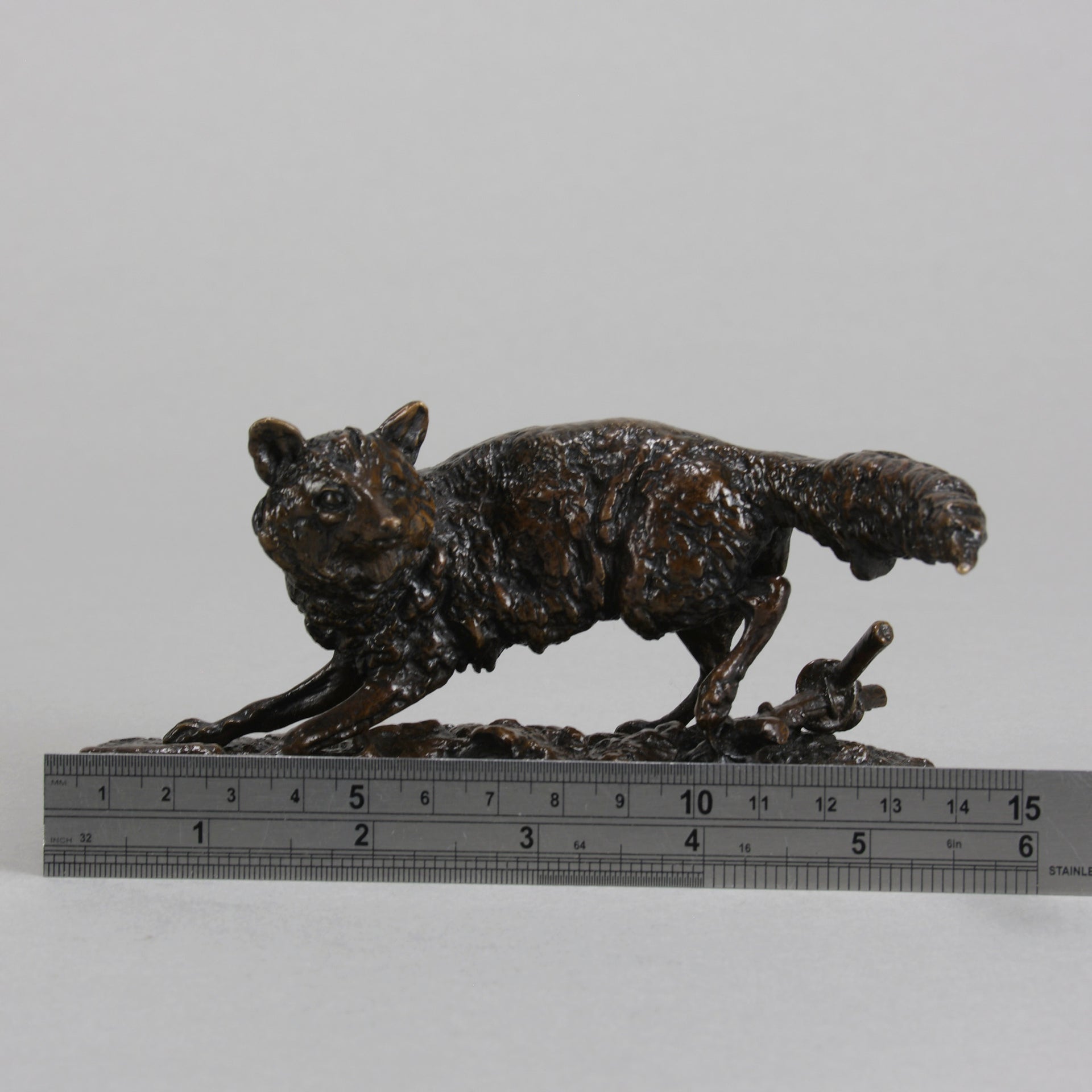 Renard Tête Tournée - P J Mêne - Antique Bronze -  Hickmet Fine Arts