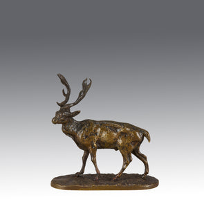 Mene bronze stag - Animaliers - Antique animal sculptures for sale - Hickmet Fine Arts