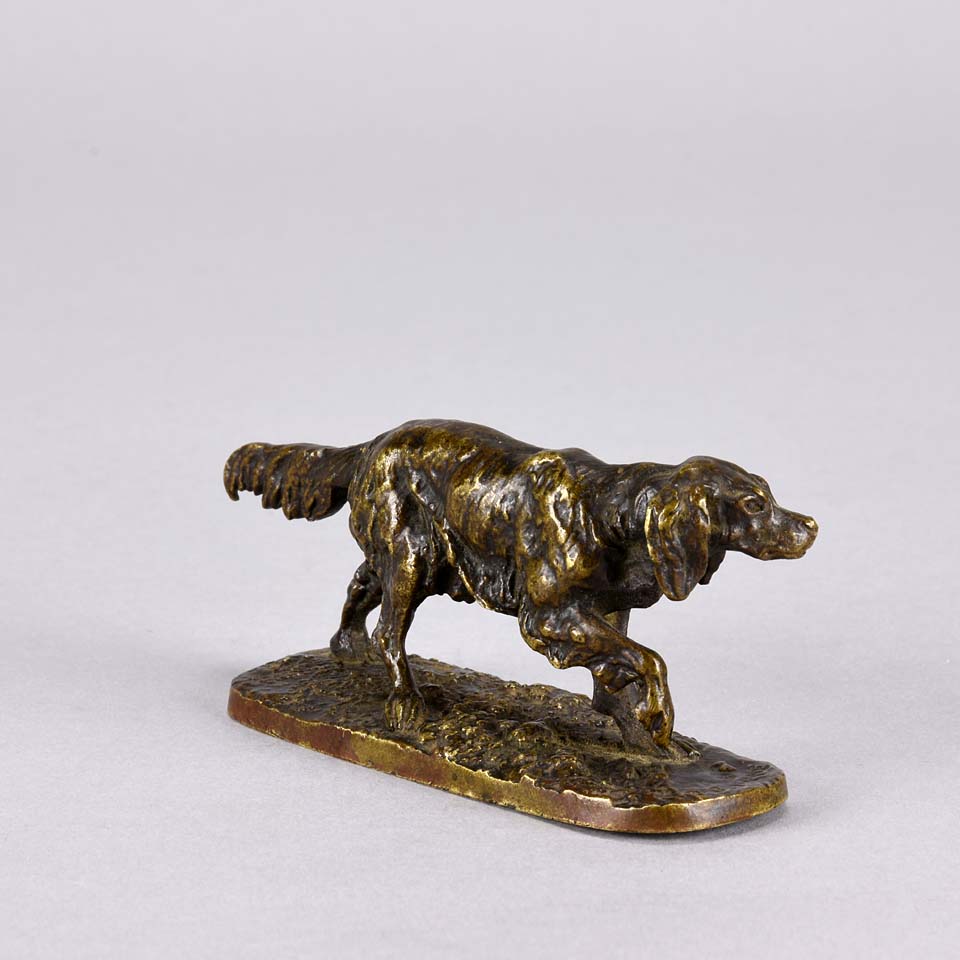 Pierre Jules Mene Animalier Bronze - Mene Setter - Hickmet Fine Arts