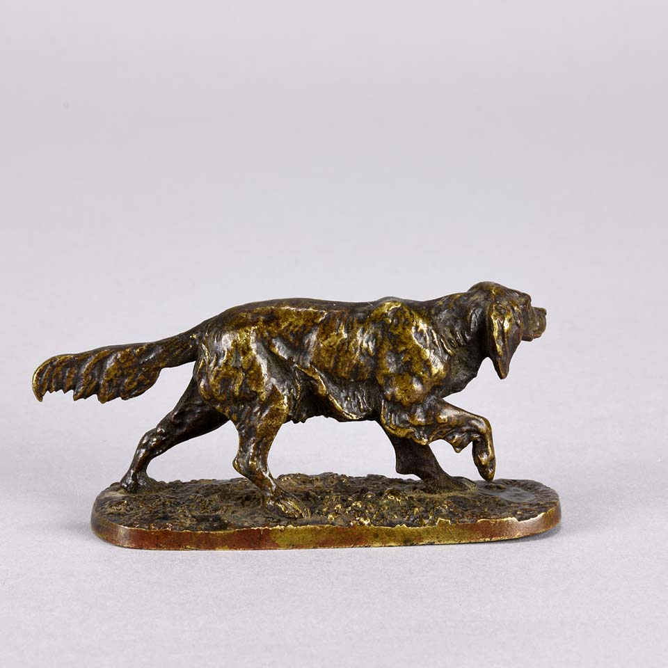 Pierre Jules Mene Animalier Bronze - Mene Setter - Hickmet Fine Arts