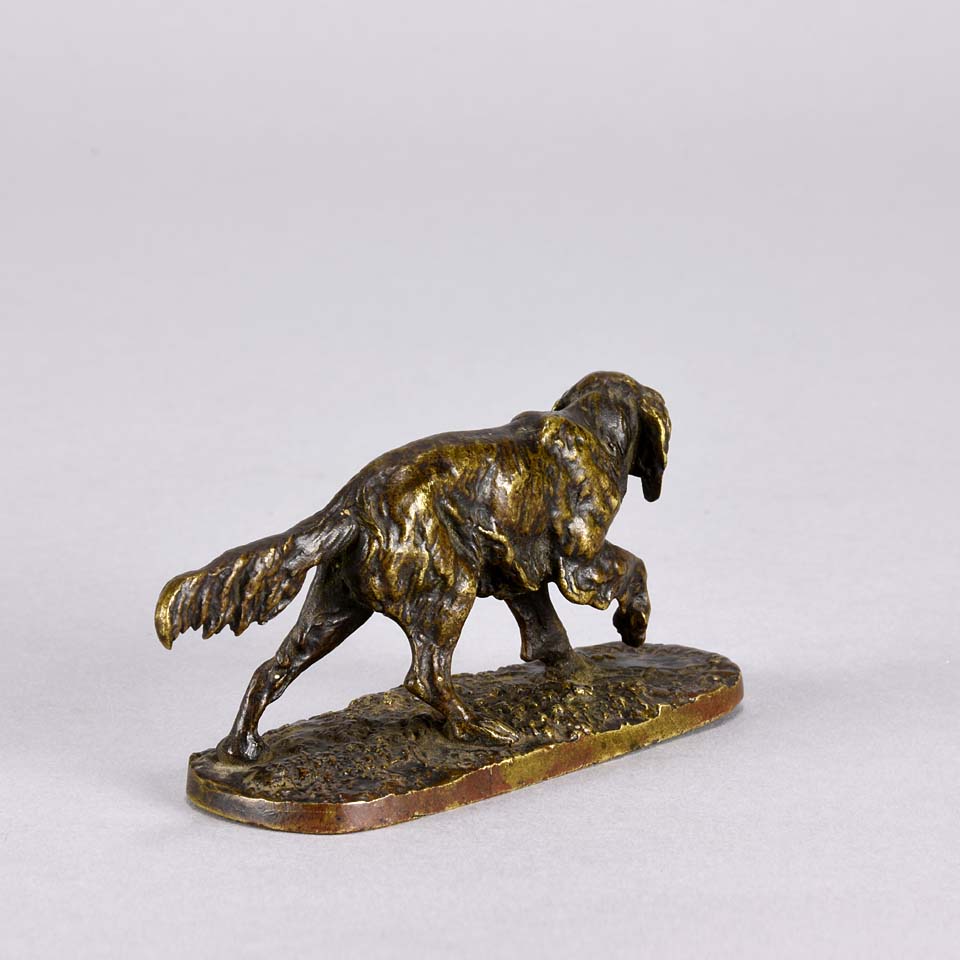 Pierre Jules Mene Animalier Bronze - Mene Setter - Hickmet Fine Arts