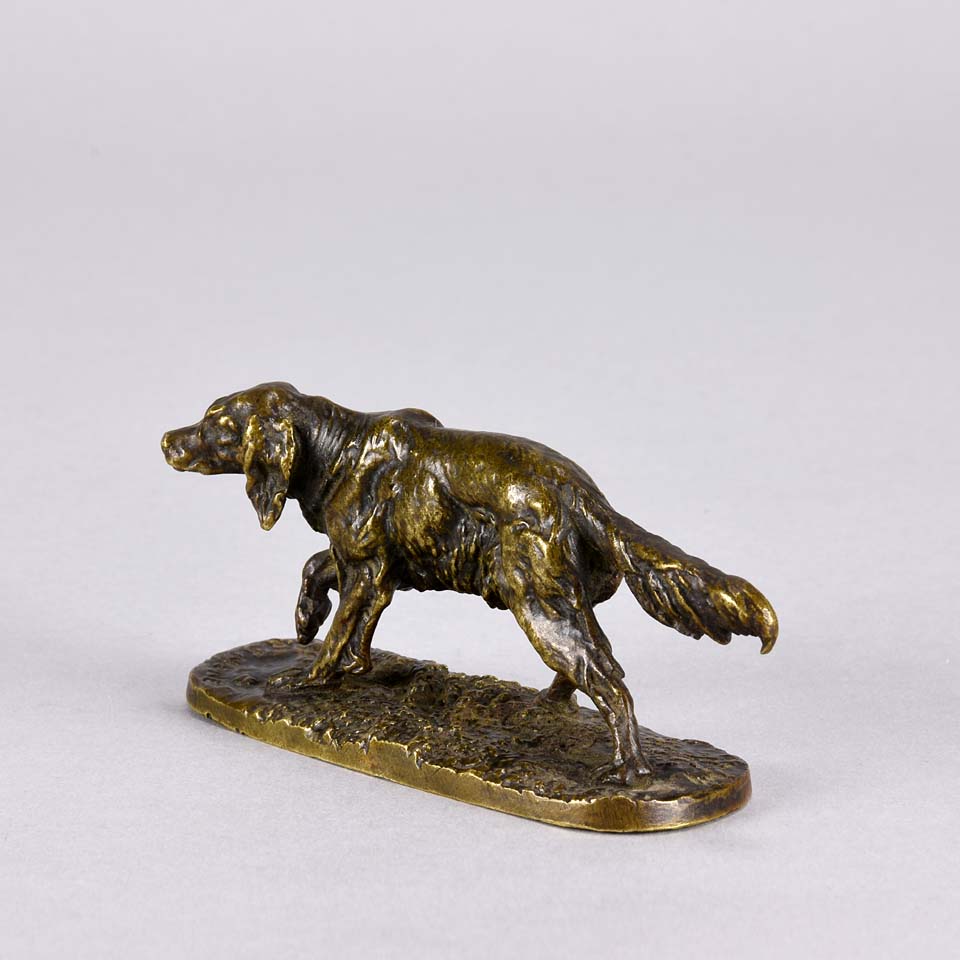 Pierre Jules Mene Animalier Bronze - Mene Setter - Hickmet Fine Arts