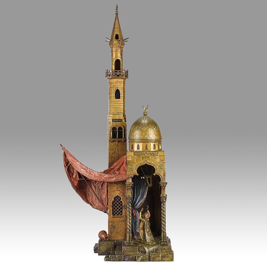 Franz Xavier Bergman Bronze - Minaret Lamp - Hickmet Fine Arts
