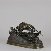 Chasse au Lapin - Jules Moigniez - Antique Bronze - Hickmet Fine Arts