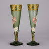 Mont Joye - Pair of enamel painted vases - Hickmet Fine Arts 