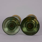 Mont Joye - Pair of enamel painted vases - Hickmet Fine Arts 