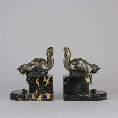"Cat Bookends" by Hippolyte Moreau