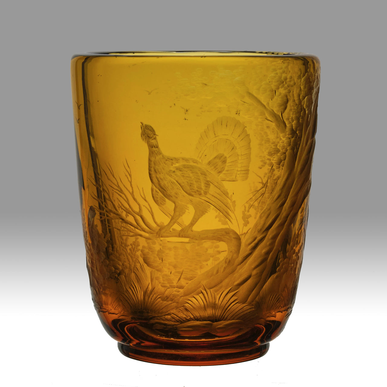 "Game Bird Vase" by Moser