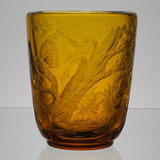 Moser Glass Golden Amber Vase - 20th Century Glass - Hickmet Fine Arts