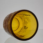 Moser Glass Golden Amber Vase - 20th Century Glass - Hickmet Fine Arts