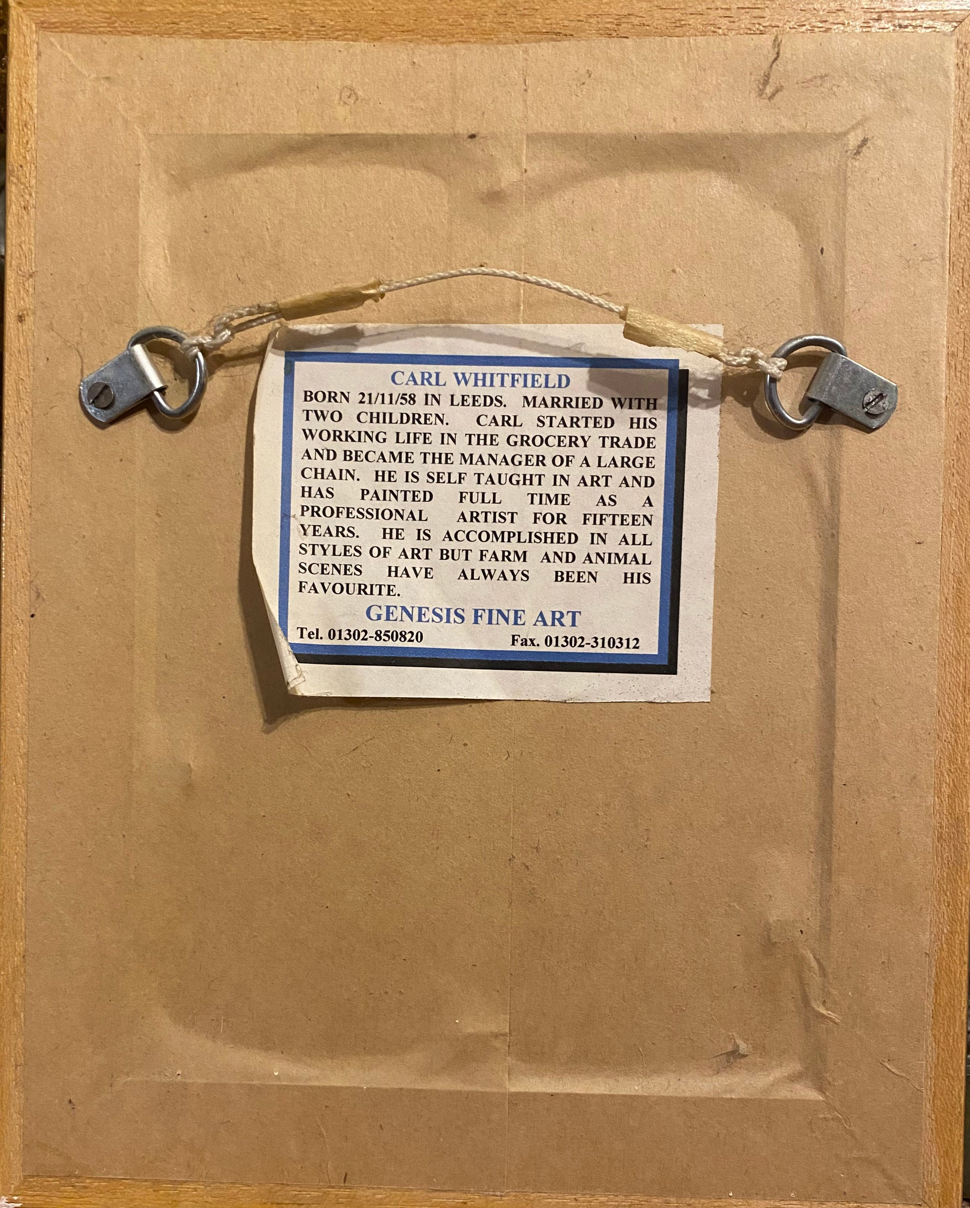 WHitfield oil painting of field mouse