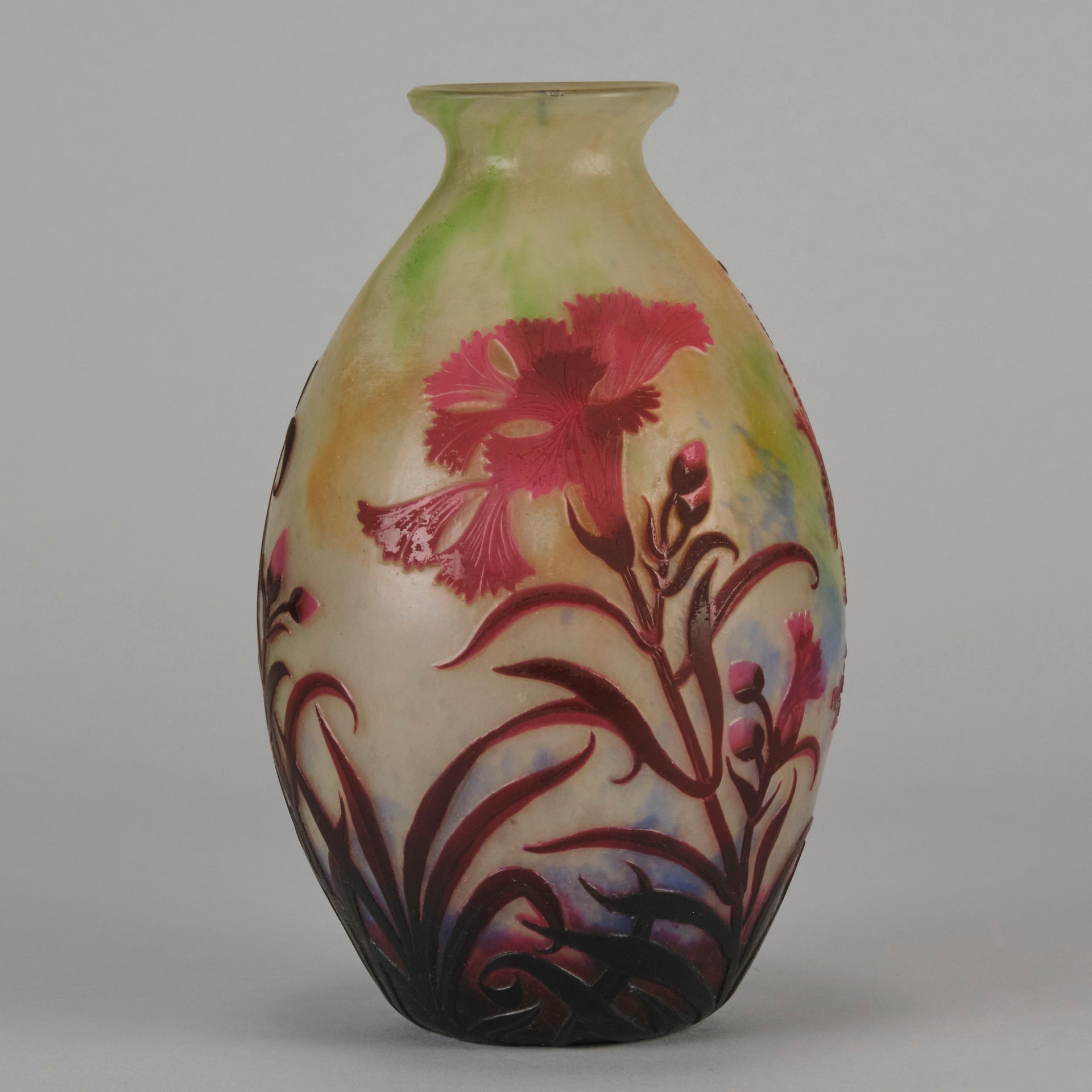 Muller Freres Vase - Cameo Glass - Hickmet Fine Arts 