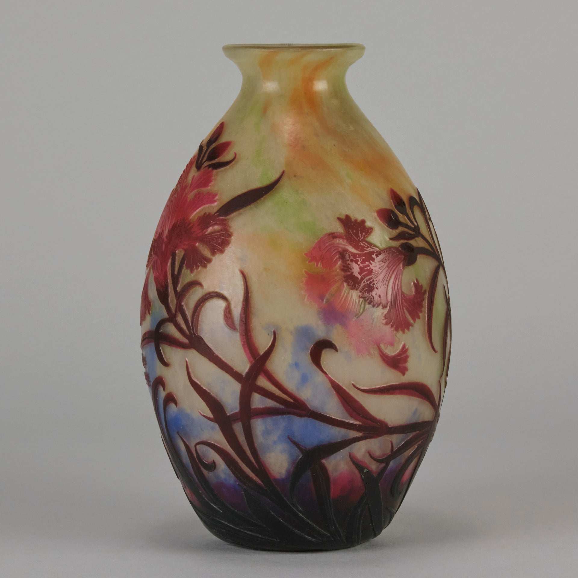 Muller Freres Vase - Cameo Glass - Hickmet Fine Arts 