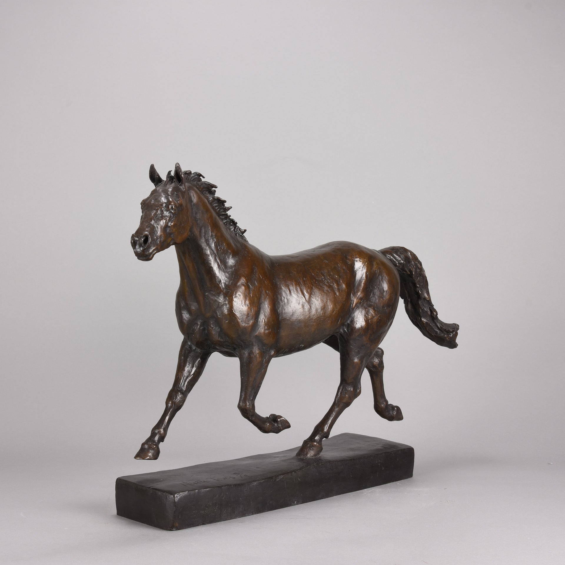 Nicola Toms Bronze - Trotting Horse - Hickmet Fine Arts 