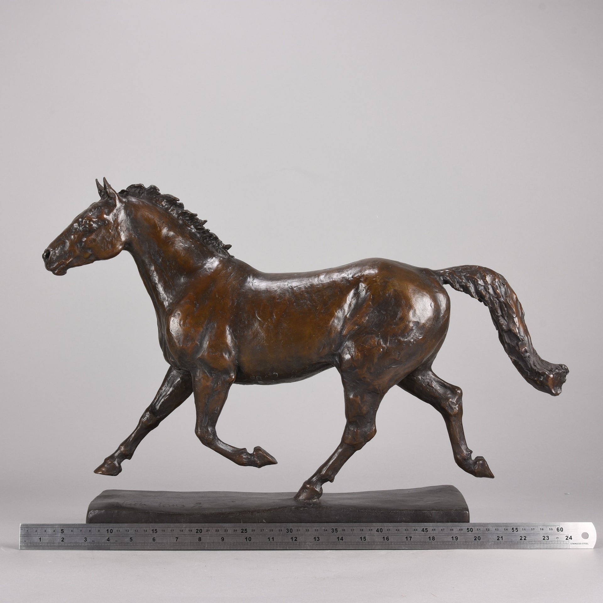 Nicola Toms Bronze - Trotting Horse - Hickmet Fine Arts 