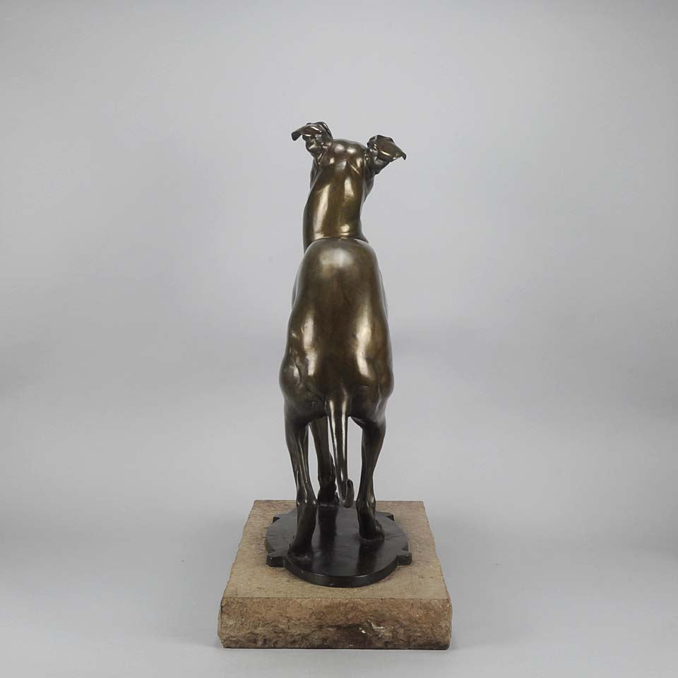 Animalier Lanner Bronze Whippet
