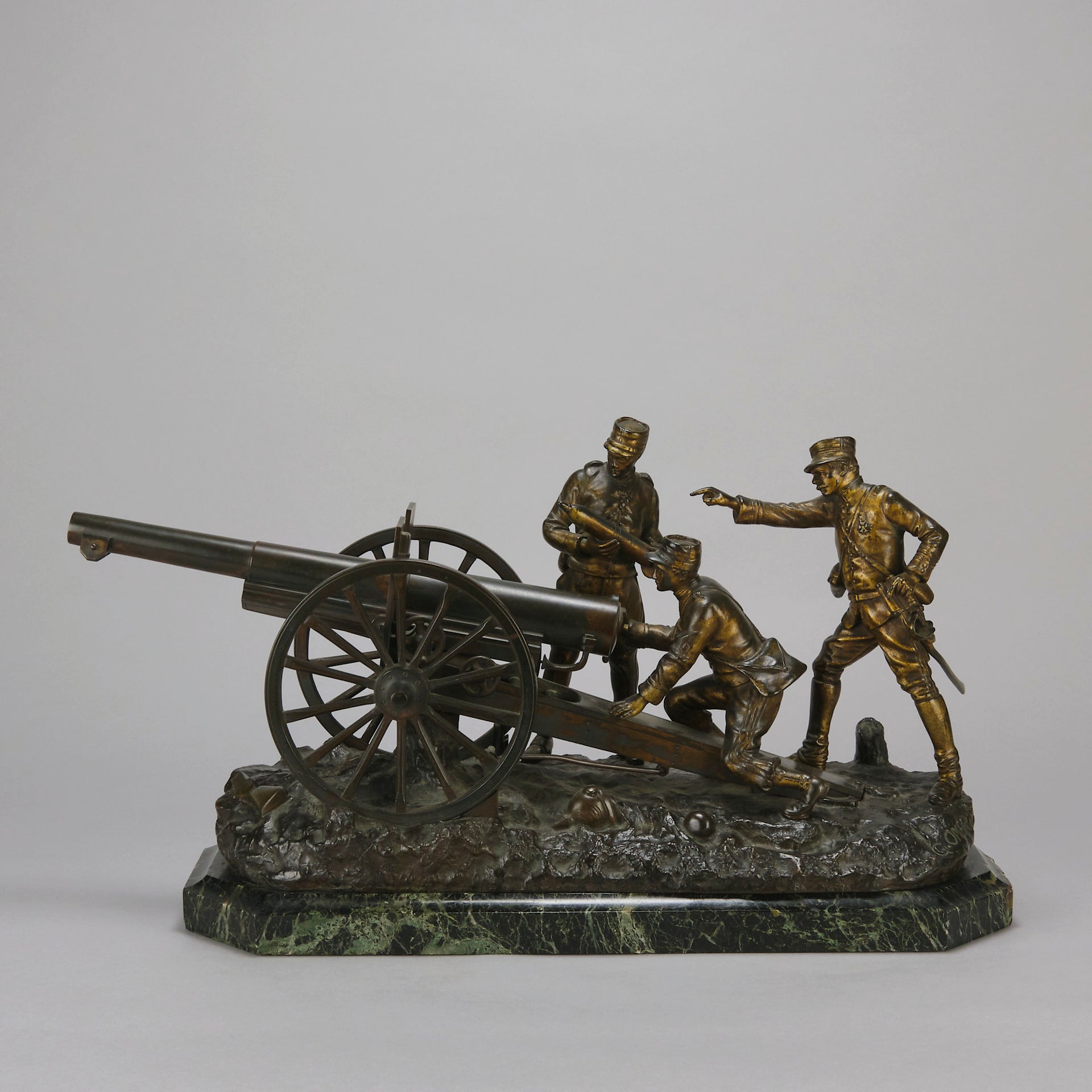 Omerth Bronze - Les Soldats au Canon - Hickmet Fine Arts