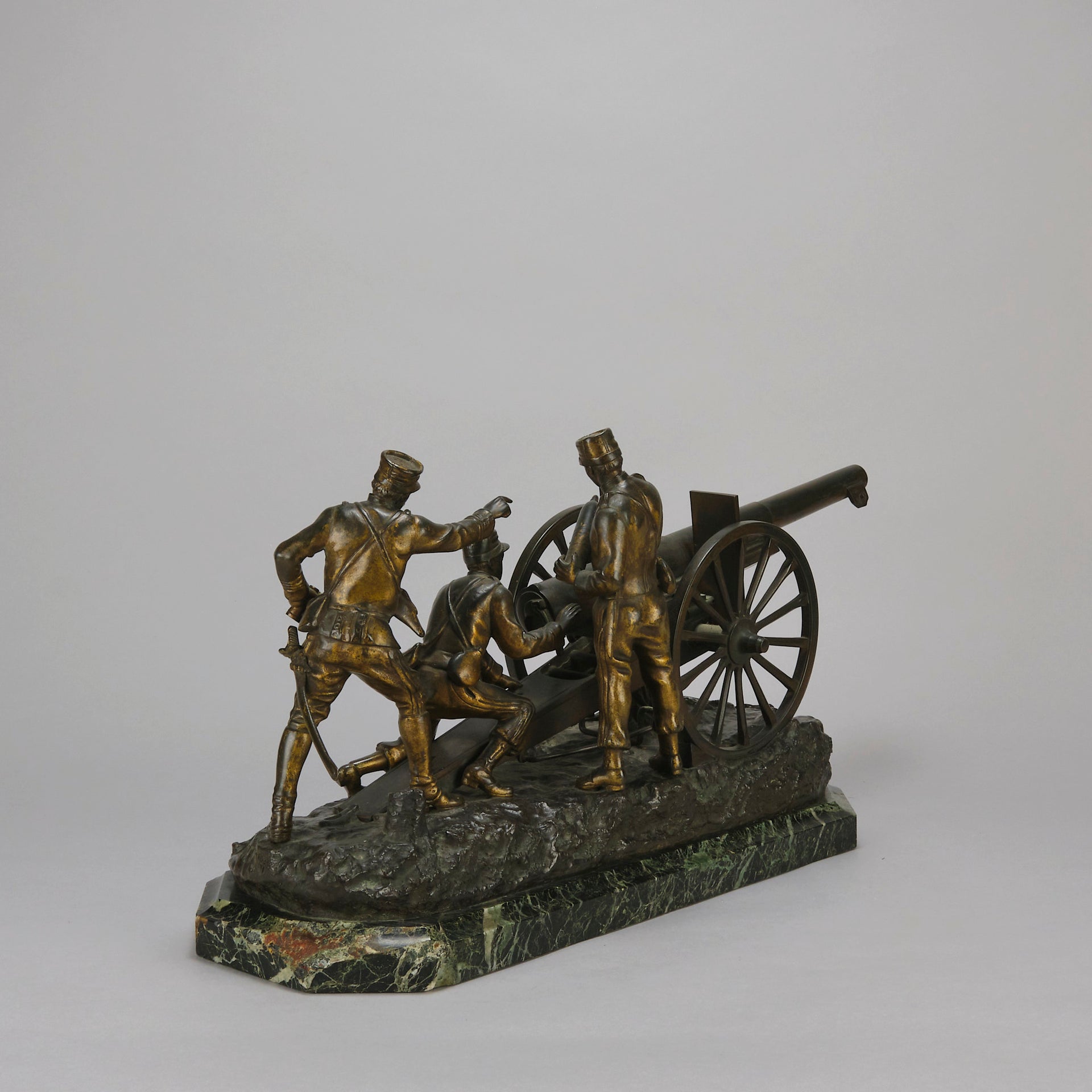 Omerth Bronze - Les Soldats au Canon - Hickmet Fine Arts